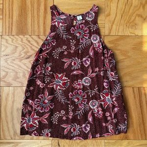 Floral Print Racerback Tank